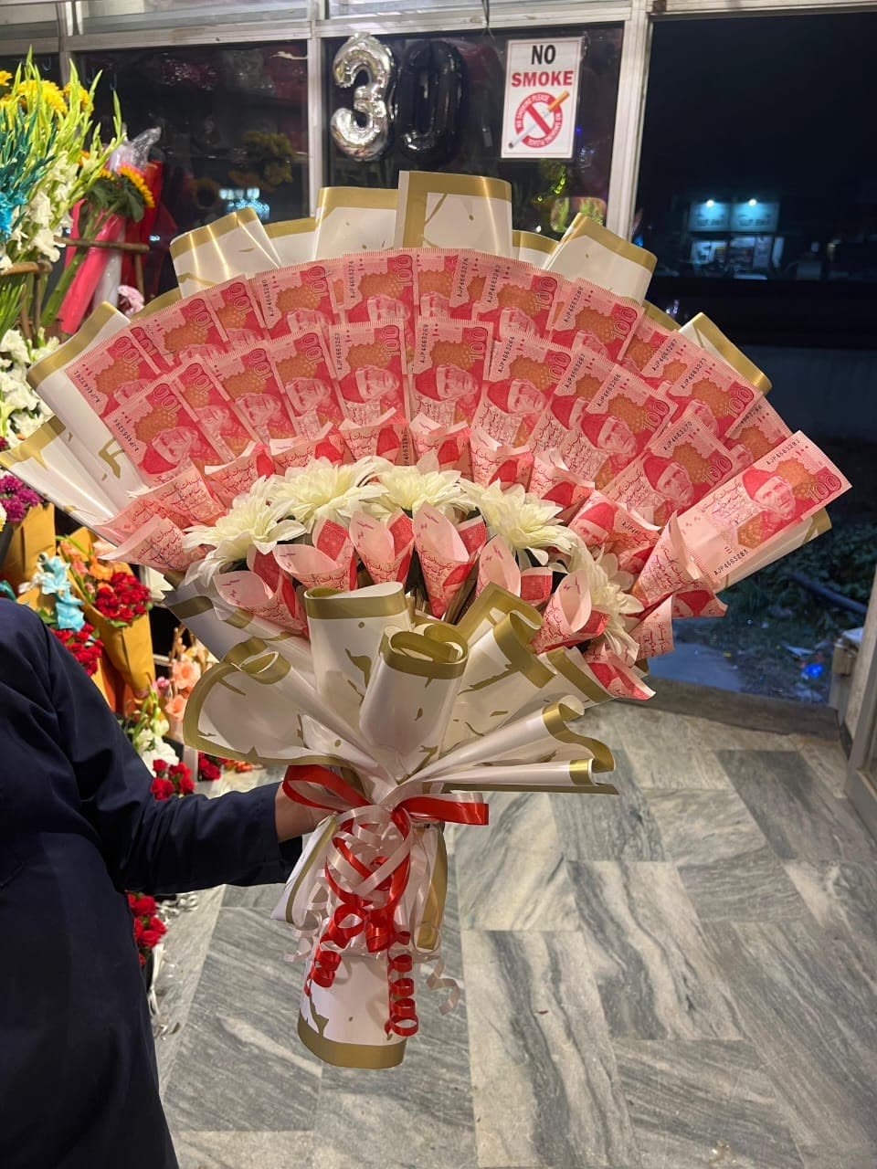 Currency Note Bouquet by Shah G Flowers